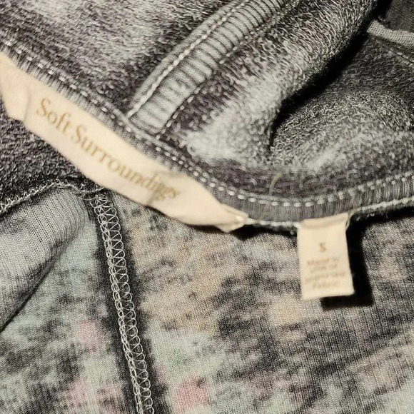 Soft Surroundings Womens Gray Open Front Cardigan Sweater‎ Small - Picture 4 of 5